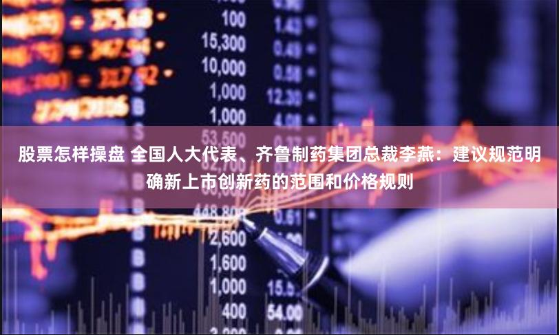 股票怎样操盘 全国人大代表、齐鲁制药集团总裁李燕：建议规范明确新上市创新药的范围和价格规则