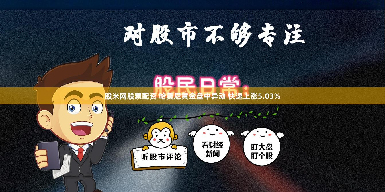 股米网股票配资 哈莫尼黄金盘中异动 快速上涨5.03%